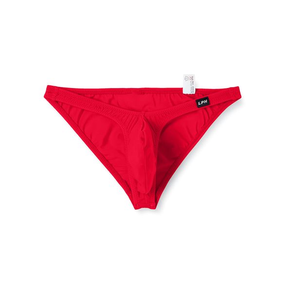 La Paume 819019 Bikini Panties, Microfiber Stretch, Banana Type, Upward Facing, Full Back Bikini, Made in Japan, red