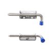 Bitray Spring Loaded Latch Pin Stainless Steel Barrel Bolt Silver