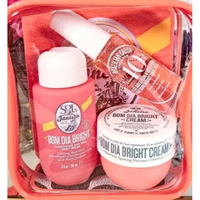 SOL DE JANEIRO Bom Dia Bright Jet Set 4 Piece Deluxe Travel Sizes Number 40 HOT