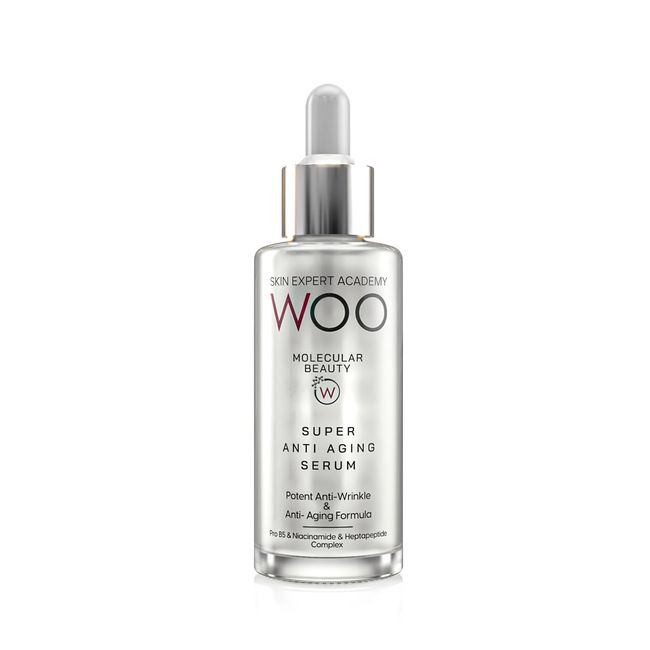 WOO Super Anti Aging; Yaşlanma ve Kırışık Karşıtı HexaPeptide Dolgunlaştıcı Bakım Serumu 50ml Peptide Komplex Sarkma Karşıtı