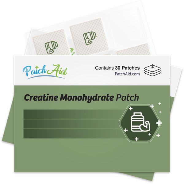 Creatine Monohydrate Patch by PatchAid 30-Day Supply