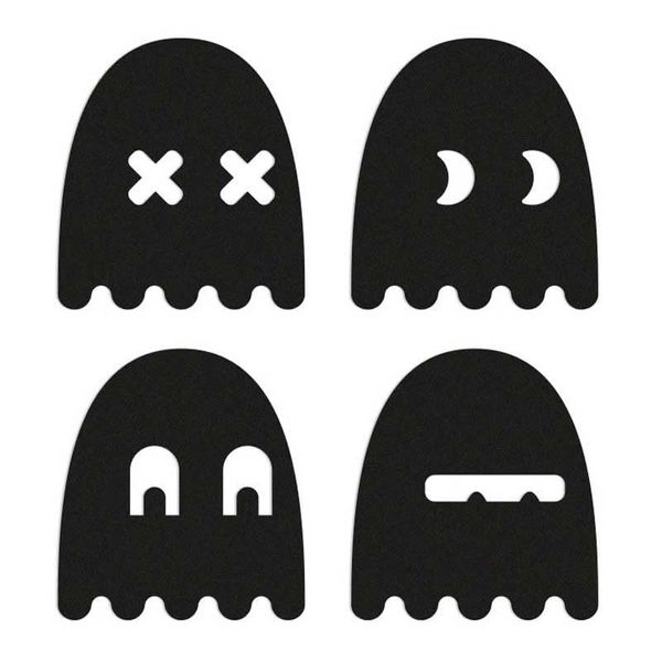 Reflective Berlin Unisex – Erwachsene Decals Reflexaufkleber, Ghost Schwarz, Einheitsgröße