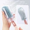 Alyvisun Bottle Brush 3-in-1 Set, Silicon, red, One Size