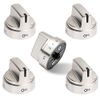 WB03X24818 Gas Range Control Knobs 5x for GE Convection&Conventional Oven/Stove