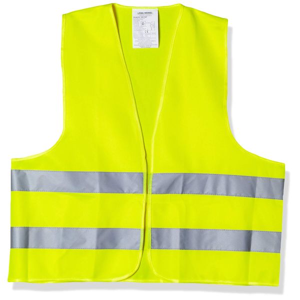 Leina 13101 Breakdown Warning Vest Polyester Inside Bag, Yellow