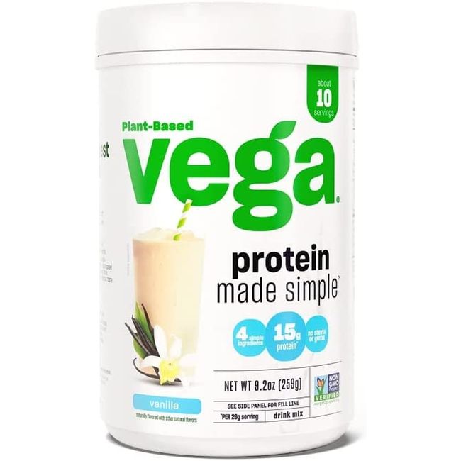 Protein Made Simple Protein Powder, Vanilla - Stevia Free, n, Plant Based, Healt