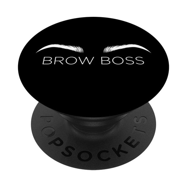 Brow Boss Eyebrow Shaping and Microblading PopSockets PopGrip: Swappable Grip for Phones & Tablets