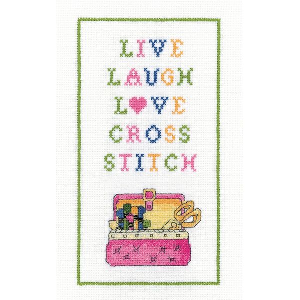 Heritage Crafts Cross Stitch Kit - Love Cross Stitch
