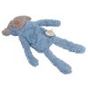 AB Tools Plush Squeaky Crinkle Unstuffed Monkey Calming Pet Toy With Belly Compartment