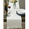 DII Variegated Tabletop Collection, Table Runner3x72, Off-White