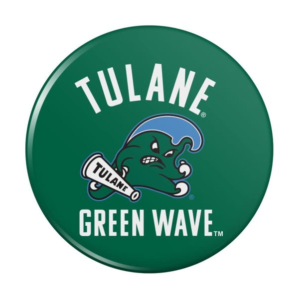 Tulane University Green Wave Kitchen Refrigerator Locker Button Magnet