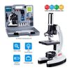 52pc 120X-1200X Starter Compound Microscope Portable Science Kit for Kids School