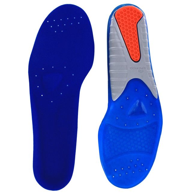 Spenco Gel Comfort Shoe Insole with Cushioning and Support, Women's 7-8.5/Men's 6-7.5