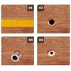 M6 TYPE D THREADED WOOD INSERT NUTS (PACK OF 25) (M6 x 25mm)