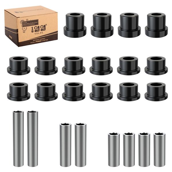 10L0L Front Lower Spring & Upper A Arm Bushing Kit for Club Car DS Golf Cart, Replace OEM 1016346 1016349 1016350