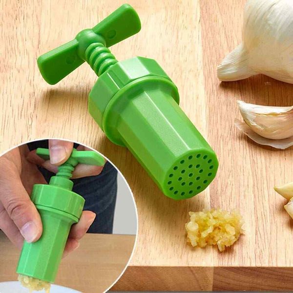 Garlic Plastic Traditional Garlic Press, Squeezer Easy Home Kitchen Tool