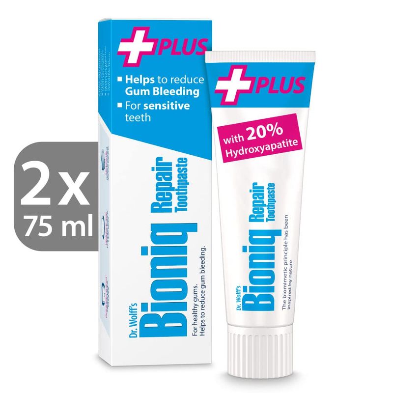 Dr. Wolff's Bioniq Repair Plus Toothpaste 2X 75ml - Sensitive ...