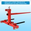 49" 3 Pt Trailer Receiver Hitch Hay Bale Spear Cat 1 Multi-function 3000 LBS