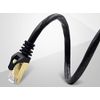 Cat7 Gold Plated Shielded Ethernet RJ45 Patch Cable Cord Network U/FTP LAN Black (50ft)
