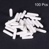 sourcing map 100pcs Round Rubber End Caps 2mm White Vinyl Cover Screw Thread Protectors