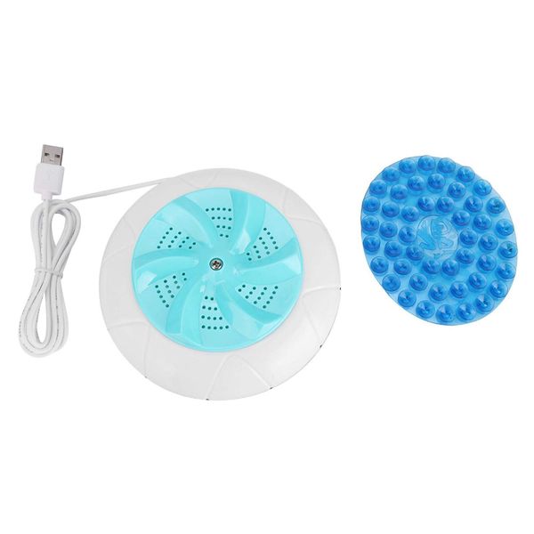 Yosoo Health Gear Mini Mini Waschmaschine, Ultraschall Turbo Waschmaschine, Toplader, Grün, für Zuhause, Geschäftsreise, Reisen, Camping, Apartments, Schlafsäle, Business