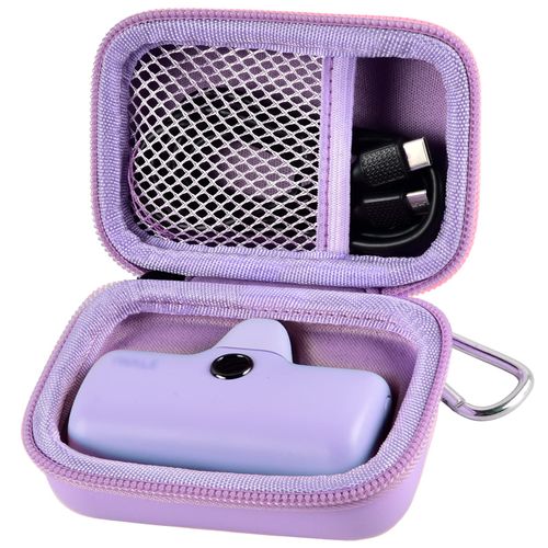 Portable Charger Power Bank Case for Swyop/for Feob/for Charmast/for JEJILL/for LanLuk/for VEGER/for iWALK/for Taegila/for Kuulaa and More Small Charging Battery Pack - Bag Only (Purple)