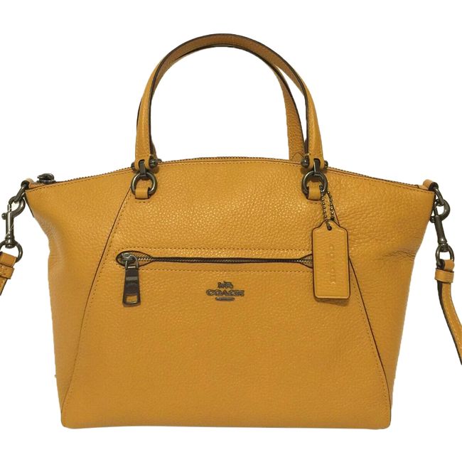 Coach Pebble Leather Prairie Satchel Handbag Crossbody Bag Womens Style : F79997