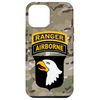 Case for iPhone 14 Plus 101st Airborne Division Patch with Ranger Tab Multicam Camo