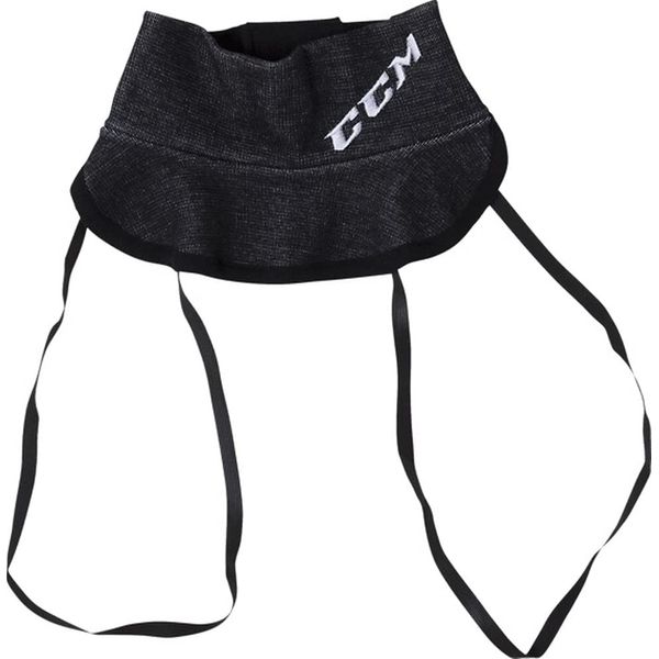 CCM PRO Neck Guard Senior Schnittfest, Farbe:schwarz