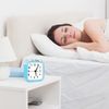 Alarm Clock, Analog Loud Bell Sound, Alarm Backlight, Continuous Second Hand, Snooze Function, Distance Type, Blue