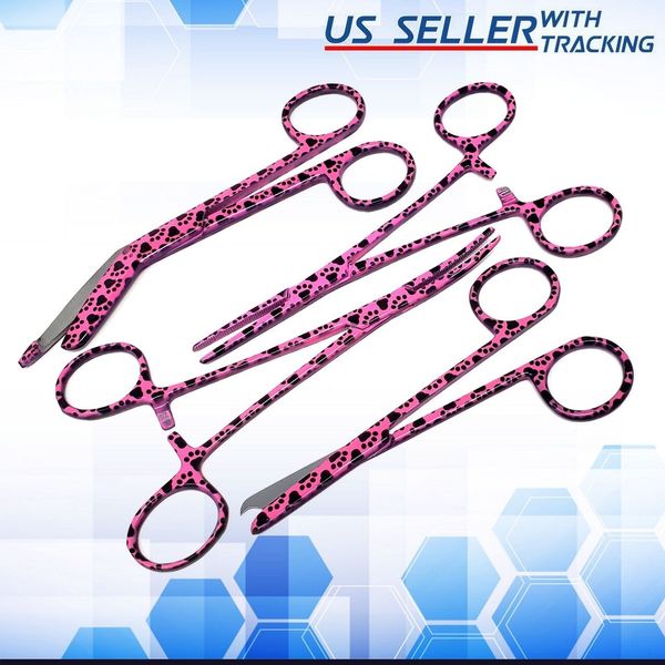 4 Piece Bandage Kit w/Scissors & Forceps - First Aid Refill Emergency Trauma