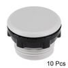 Sourcingmap 10Pcs 22mm Black Gray Plastic Push Button Switch Hole Panel Plug