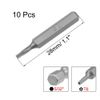 10pcs 5/32" Hex Shank T6 Torx Screwdriver Bit Set S2 Screw Driver Kit Tools