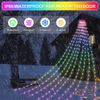 Christmas Tree String Lights 160 LED Waterfall Color Changing for Indoor Outdoor