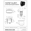 (Amber) - CH4X4 Rocker Switch Fog Lights Symbol 2 - Horizontal