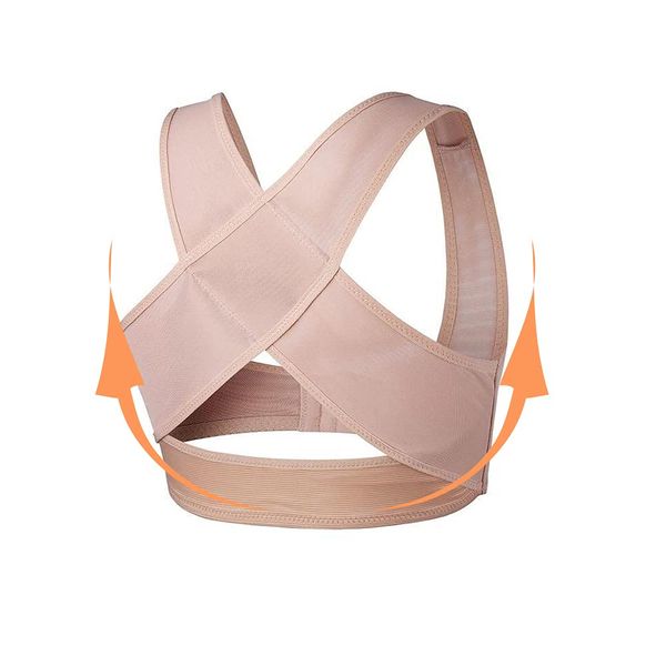 Posture Correction Belt, Inner Wear, For Women, Shoulder Support, Thin, Easy to Wear, S/M/L, biege