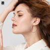Amberta Women’s 925 Sterling Silver 40 mm Hoop Earrings