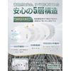 KN95 Mask, Non-Woven Fabric, High Performance Mask, 3D Type, 5-Layer Structure, Super Comfortable, 3D Processing, Disposable Mask, PM2.5 Compatible, Splash Prevention, Normal Size, Unisex, CNAS Certified Inspection Agency Certified (White, 7 Pieces)