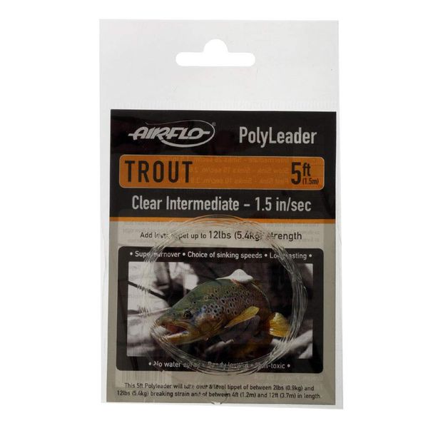 Airflo Trout NEW Fishing Polyleader 5' (5' Intermediate)