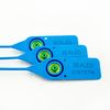 Blue 380mm Plastic Security Seals. High Strength Numbered Tags Pull Ties Anti-Tamper (500)