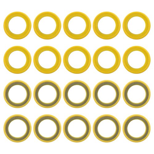 20Pcs 26-830749 Gearcase Drain Plug Seal Washer Gaskets, Lower Unit Grease Gaskets, Gearcase Lube Drain Screw Washer Compatible with Mercury Marine/Mercruiser