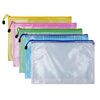 scicent 5PCs A5 Plastic Wallets A5 Document Wallets A5 Plastic Folder A5 Zip Document Bags A5 folders for documents Zip Pouch - A55304