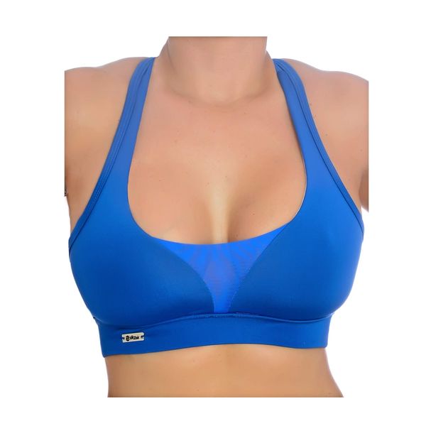 ZIKZAK Women's Mid Sports Bra Top Small Blue