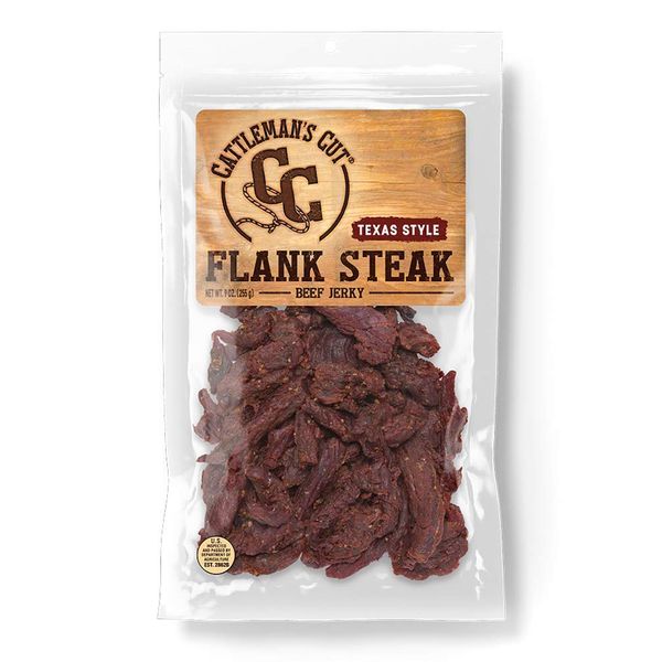 Cattleman's Cut Texas Style Flank Steak Beef Jerky, 9 Ounce