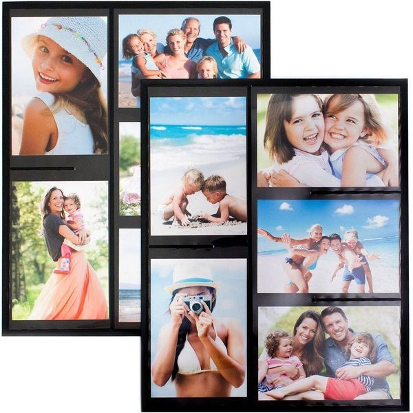 Fridge Magnetic Picture Collage Frames by Wind & Sea, Displays 10 - 4x6 Photos