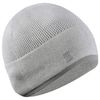 SAAKA Beanie Hat. Soft & Lightweight. Running, Walking, & Exercise. Cap for Men & Women (Grey)