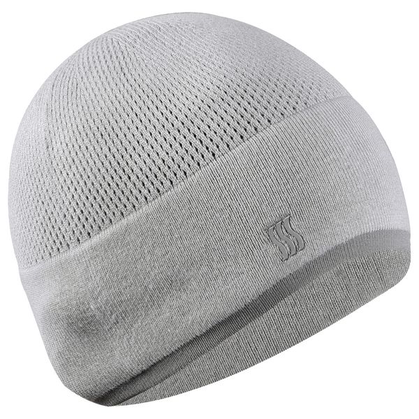 SAAKA Beanie Hat. Soft & Lightweight. Running, Walking, & Exercise. Cap for Men & Women (Grey)
