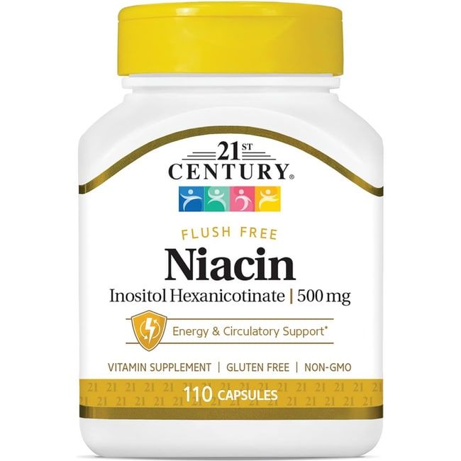 21st Century Flush Free Niacin Inositol Hexanicotinate 500 mg 110 Caps