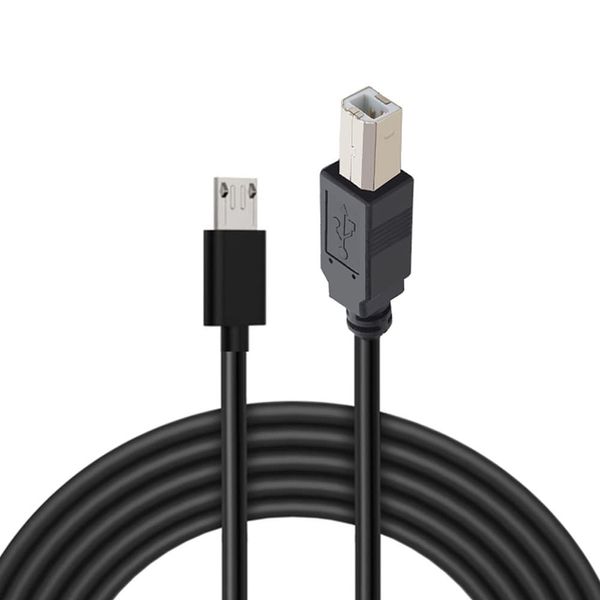 GuangMaoBo 6FEET Micro USB to Printer Cable,USB 2.0 to USB Type B Cable,Android Phone pc to Printer Cable Printer,Scanner,Electronic midi Piano,Electronic Drum,Digital Piano and USB 2.0 Hard Disk