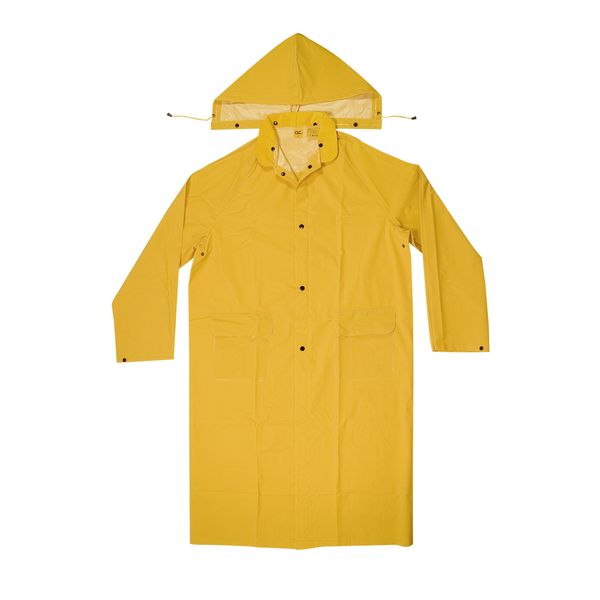 Custom Leathercraft mens Coat,rain trenchcoats, Yellow, X-Large US